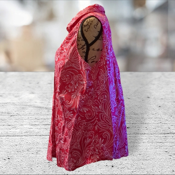 St John's bay bandana print sleeveless top size 1X - Picture 8 of 15